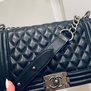 Black fashion cc boy bag